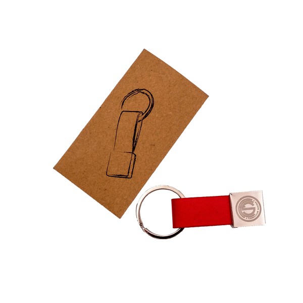 Schlüsselanhänger mit Kunstlederband